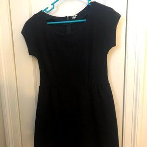 J.Crew black felt dress